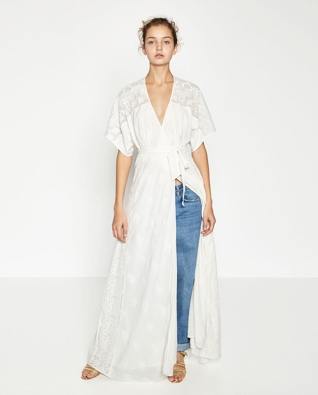 LONG CROSSOVER DRESS