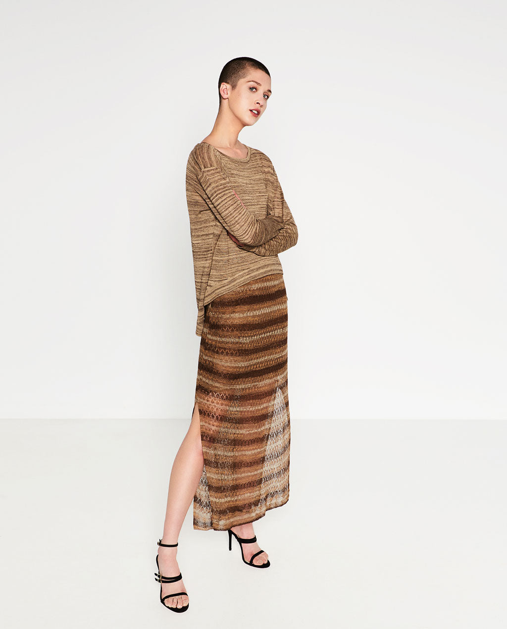 TWO-TONE SWEATER
