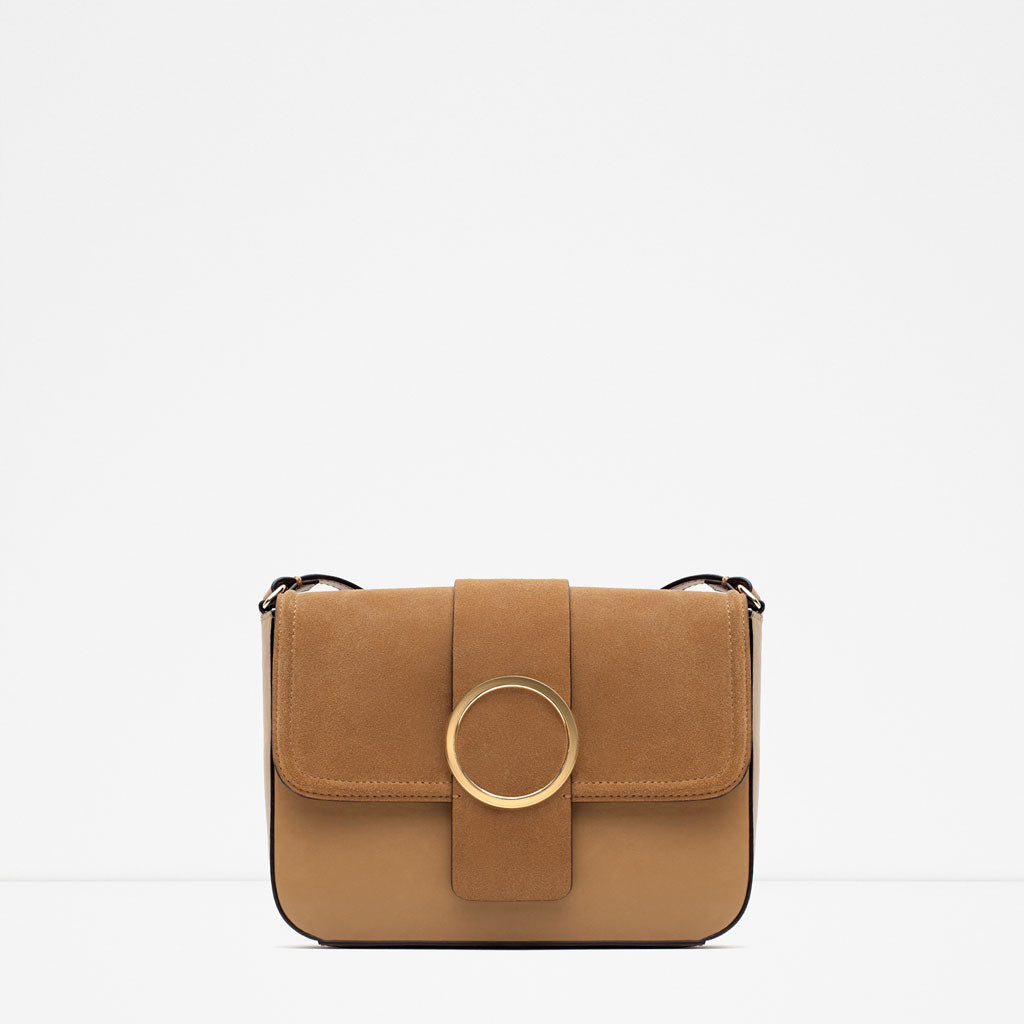 CROSS BODY BAG WITH METALLIC DETAIL