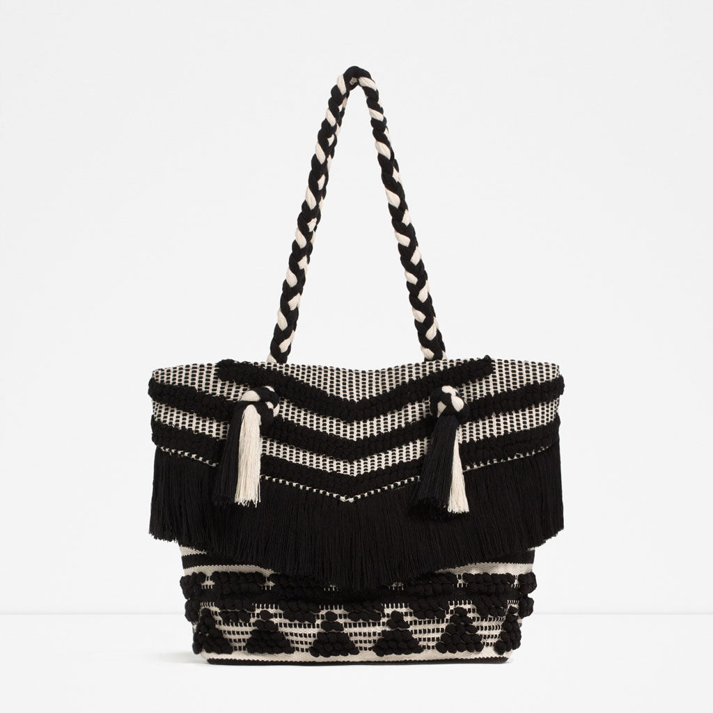 FRINGED TOTE