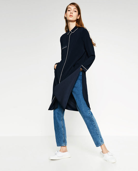 PAJAMA-STYLE OVERSHIRT