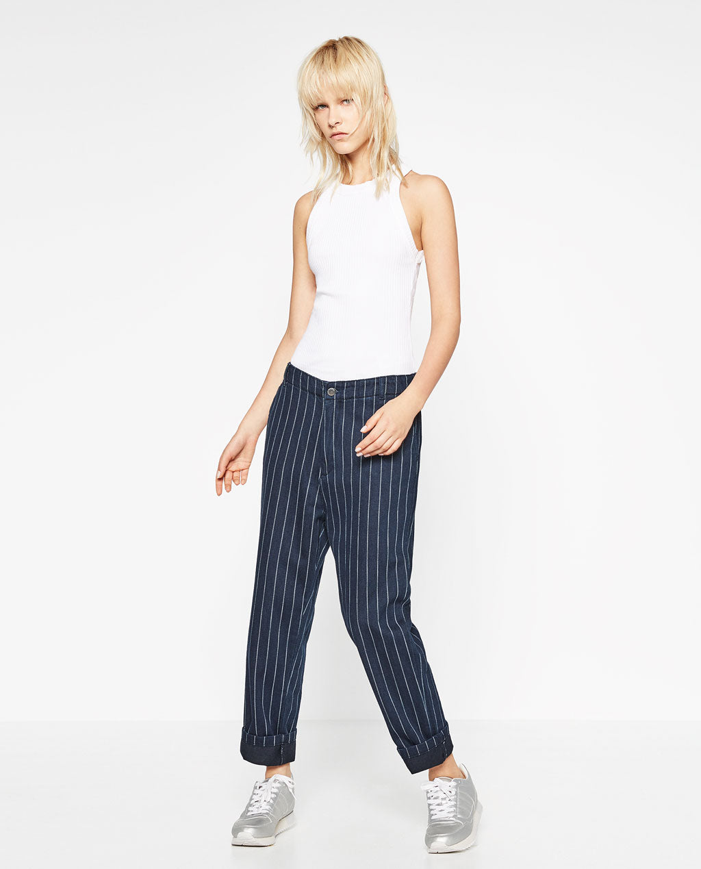PINSTRIPE JEANS